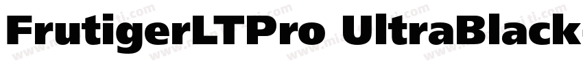 FrutigerLTPro UltraBlack字体转换